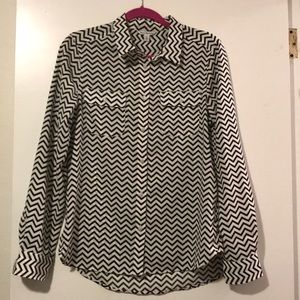American Eagle Chevron Blouse